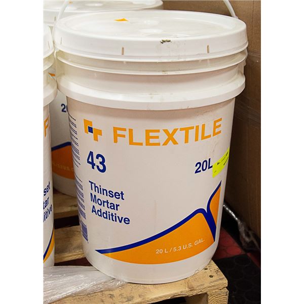20 LITRE PAIL OF FLEX TILE THINSET MORTAR ADDITIVE