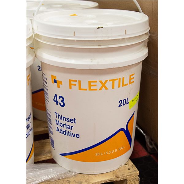 20 LITRE PAIL OF FLEX TILE THINSET MORTAR ADDITIVE
