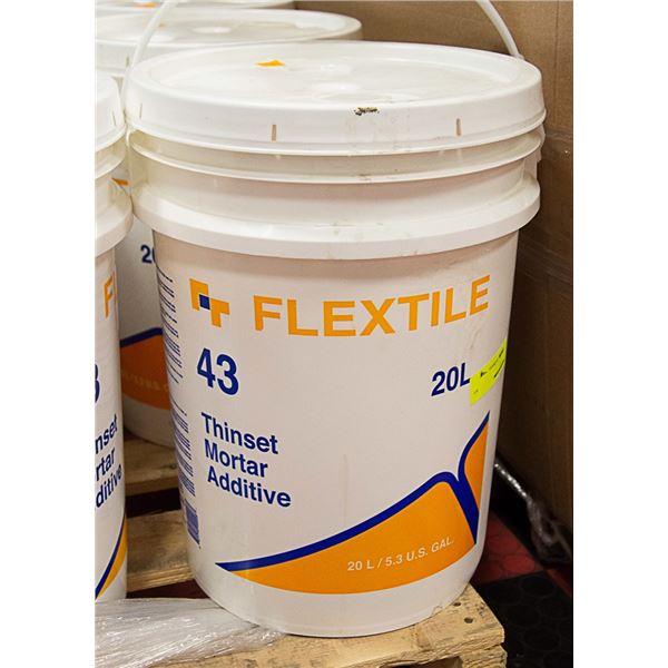 20 LITRE PAIL OF FLEX TILE THINSET MORTAR ADDITIVE