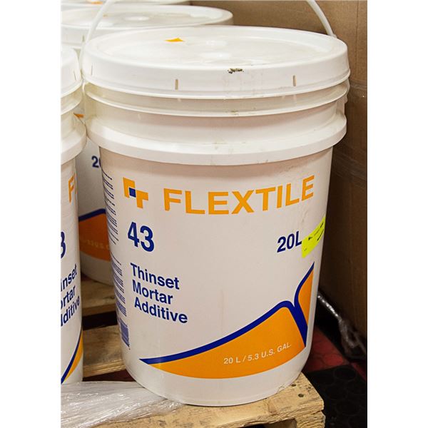 20 LITRE PAIL OF FLEX TILE THINSET MORTAR ADDITIVE