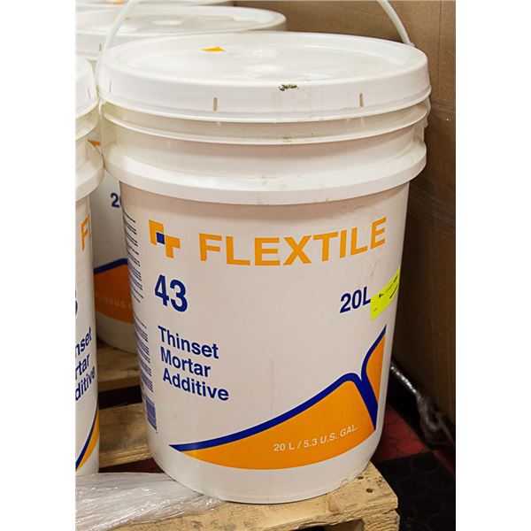 20 LITRE PAIL OF FLEX TILE THINSET MORTAR ADDITIVE