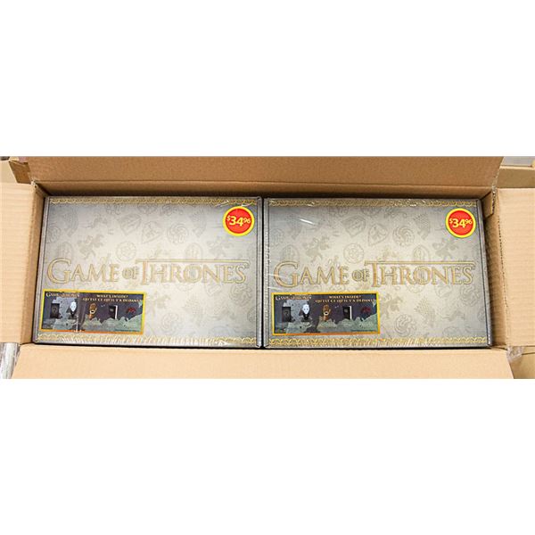 CASE WITH 4 GAME OF THRONES COLLECTIBLE SETS