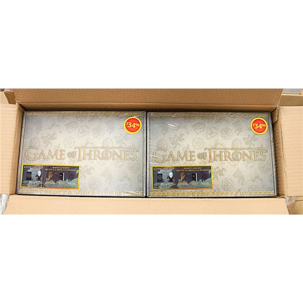 CASE WITH 4 GAME OF THRONES COLLECTIBLE SETS
