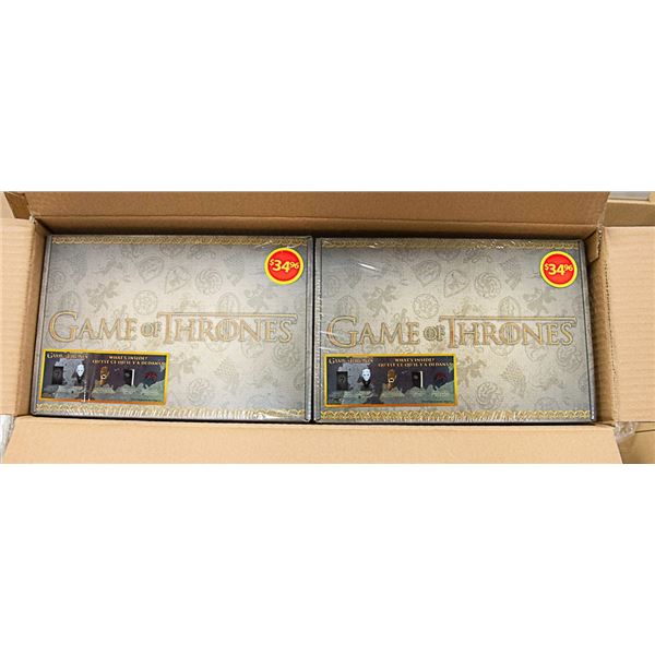 CASE WITH 4 GAME OF THRONES COLLECTIBLE SETS