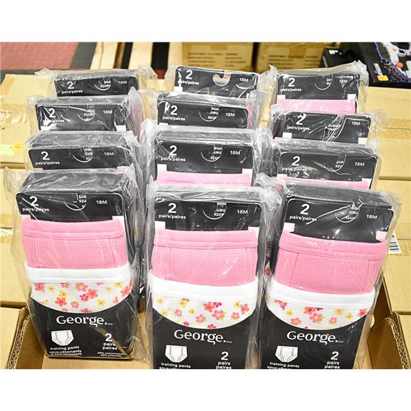 TWO 24 PACKS OF 18 MONTH TRAINING PANTS 60% COTTON