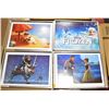 Image 1 : SET OF 4 DISNEY FROZEN ARTWORK - FRAMED LITHOS