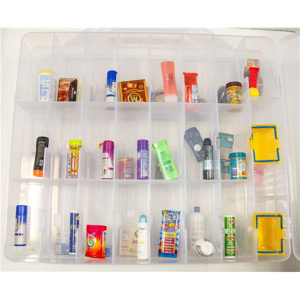 MINI BRANDS LOT WITH DOUBLE SIDED CARRYING CASE