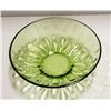 Image 2 : LOT OF 9 PIECES VINTAGE GREEN GLASSWARE