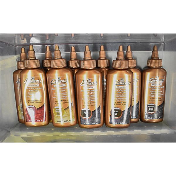 SEMI PERMANENT HAIR COLOUR LOT - SILK ELEMENTS