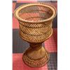 Image 1 : VINTAGE WICKER RATTAN PLANTER HOLDER