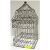 Image 1 : METAL BIRDCAGE, TOP OPENS, 19" HIGH X 9" SQUARE