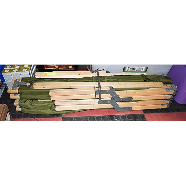 2 VINTAGE ARMY COTS