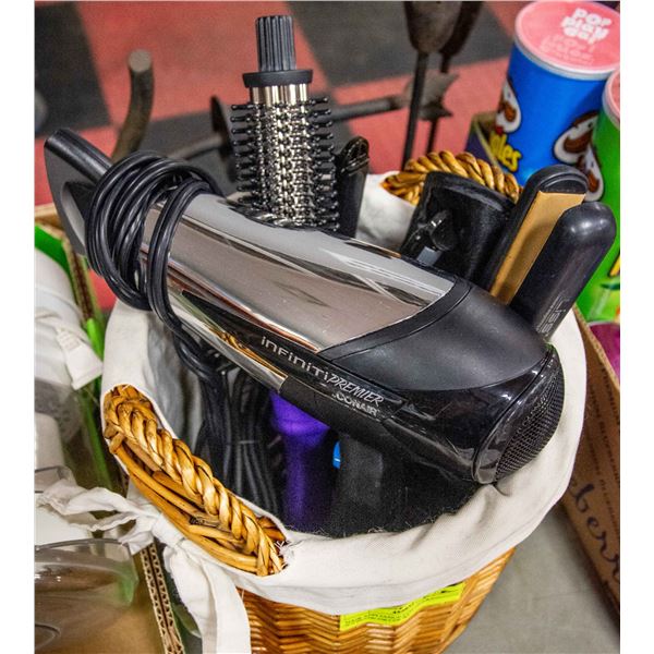 HAIR APPLIANCE LOT-STRAIGHTNER X 2 BLOW DRYER X2