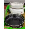 Image 1 : KITCHEN LOT-STEAMER AND LARGE FRYING PAN W/LID