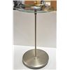 Image 1 : ADJUSTABLE HEIGHT GLASS AND STAINLESS STEEL TABLE