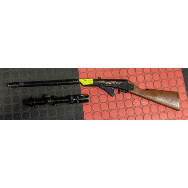 VINTAGE DAISY BB GUN AND WATERPROOF BUSHNELL SCOPE