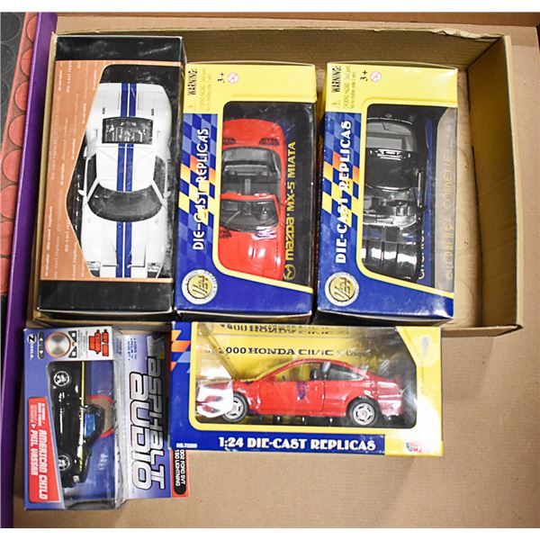 TRAY LOT 5 NEW DIE-CAST TOYS
