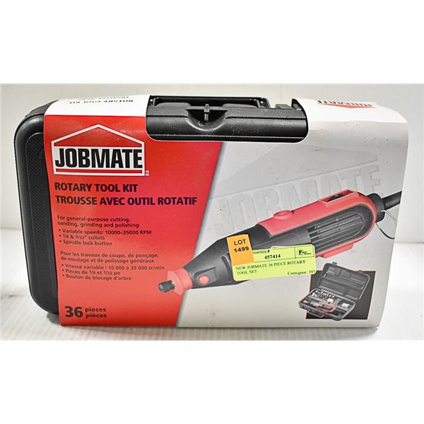 NEW JOBMATE 36 PIECE ROTARY TOOL SET