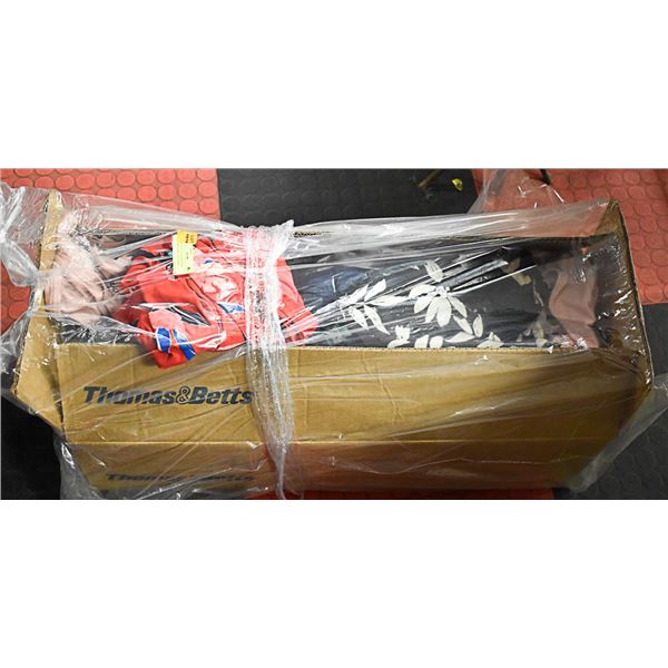 1 BOX LOAD OF LADIES NEW TAGGED LARGE CLOTHING