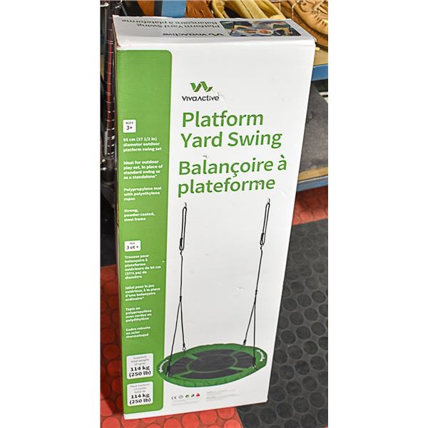 NEW PLATFORM YARD SWING SUPPORTS 250LBS