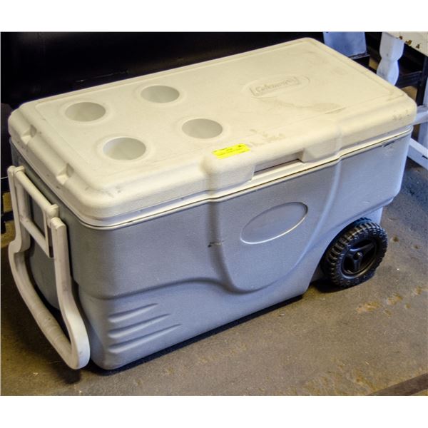 COLEMAN COOLER ON WHEELS
