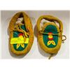 Image 1 : VINTAGE HIDE CHILDS MOCCASINS SIZE 1 APPROX