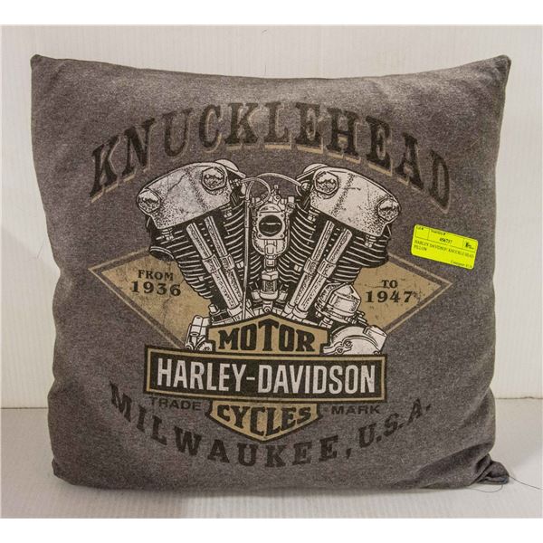 HARLEY DAVIDSON KNUCKLE HEAD PILLOW