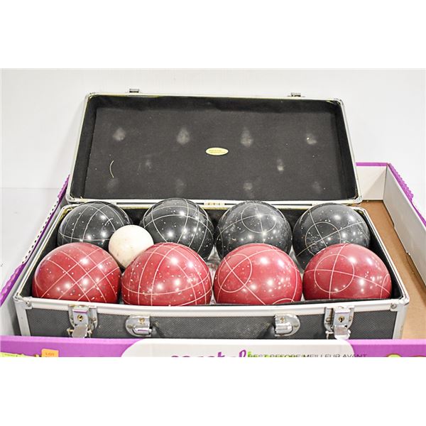 PROFESSIONAL BOCCE BALL SET IN CASE BY SPORTCRAFT