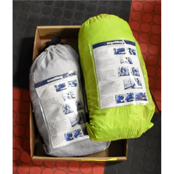 2 SMOOTH BAG POP UP INFLATABLE CHAIRS