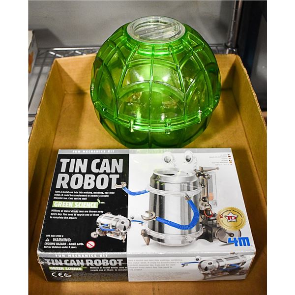 PLAY + FREEZE ICECREAM MAKER, TIN CAN ROBOT KIT