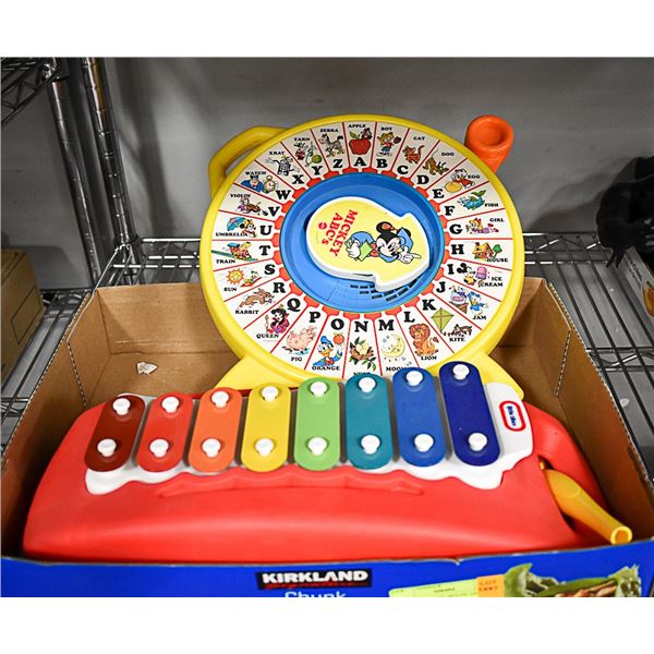 VINTAGE MICKEY MOUSE ABC + ANIMAL SOUND TOY +