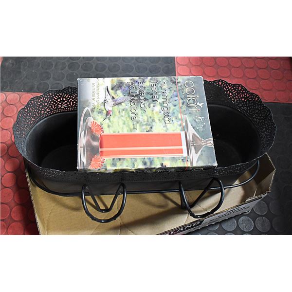 HANGING METAL FENCE PLANTER,DECORATIVE LACE DESIGN