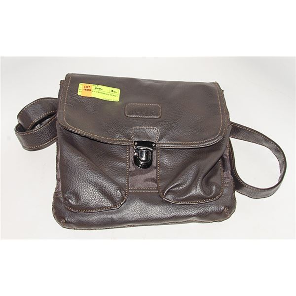 ROOTS BROWN  CROSSBODY PURSE / BAG