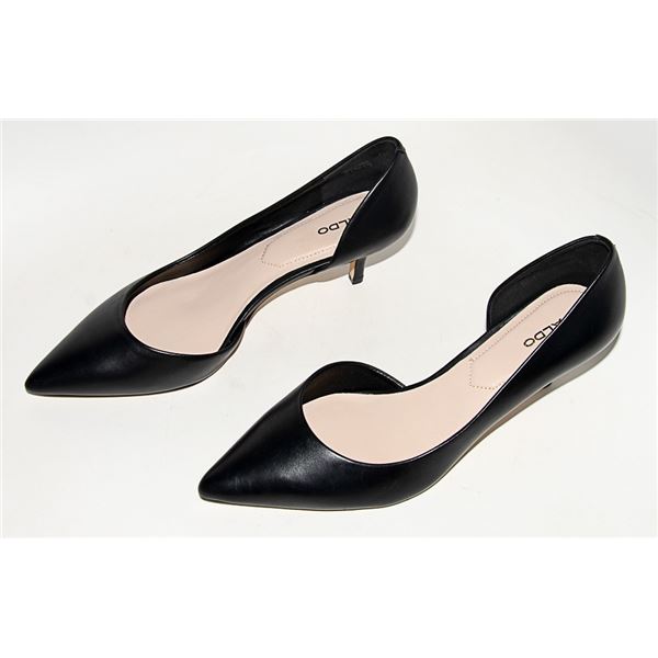 ALDO SZ 10 NYDERINDRA BLACK  LOW HEEL  PUMP SHOE