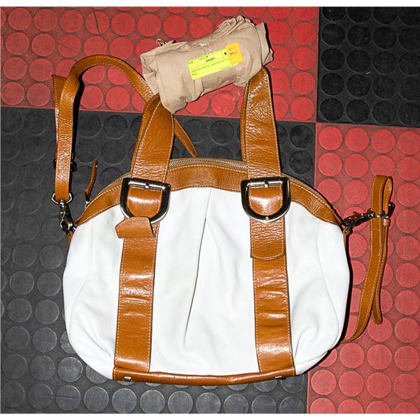 DISSONA WHITE AND BROW PURSE / BAG