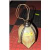 Image 1 : ANTIQUE STAINED GLASS HANGING LAMP (WORKING)