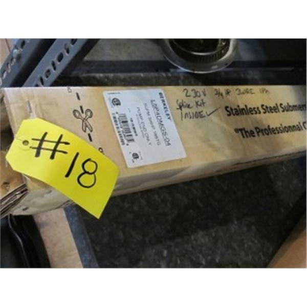 NEW:  BERKELY 3/4 HP 220V SUBMERSIBLE PUMP