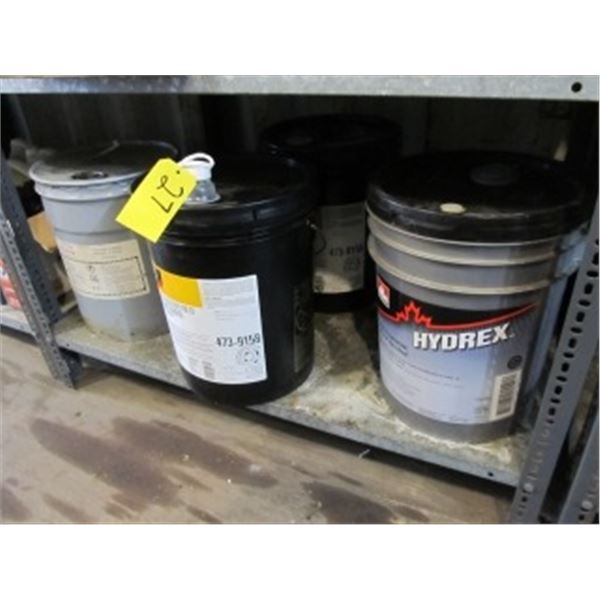 1.5 PAIL 0W20 CAT TRANSMISSION OIL, PAIL OF HYDRAULIC OIL, PART PAIL LACQUER