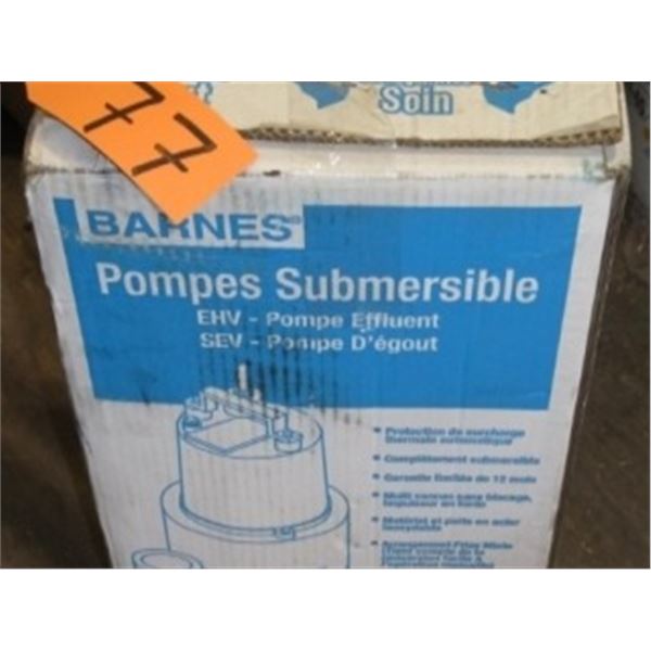BARNES EFFLUENT PUMP