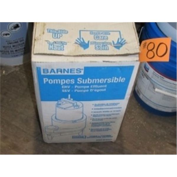 BARNES EFFLUENT PUMP