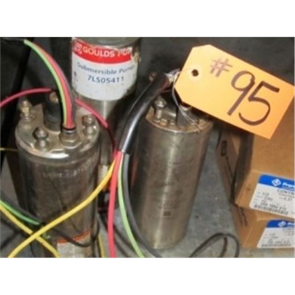 2 - USED SUBMERSIBLE PUMP MOTORS, 1/2 HP PUMP