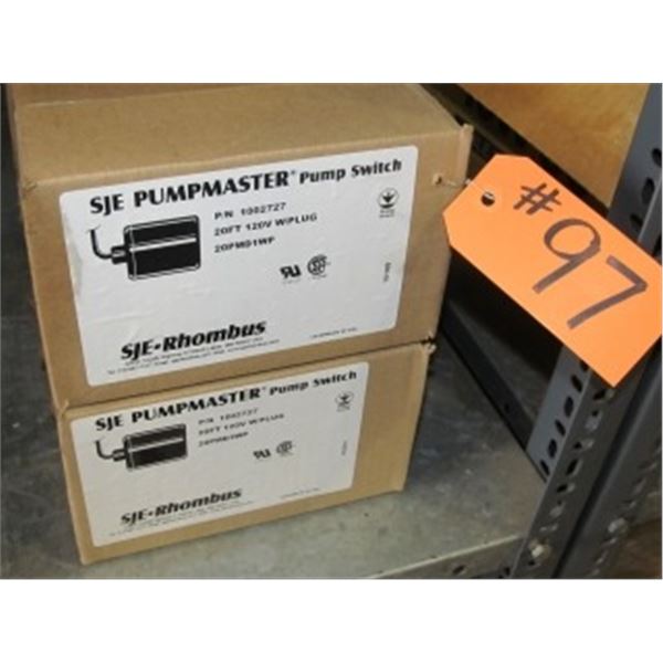 2 - 20' PUMP SWITCHES