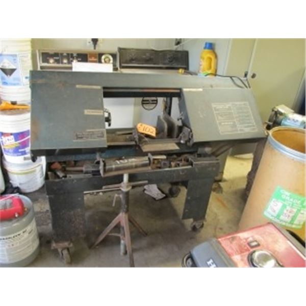 METAL BAND SAW C/W ROLLER & MISC STEEL