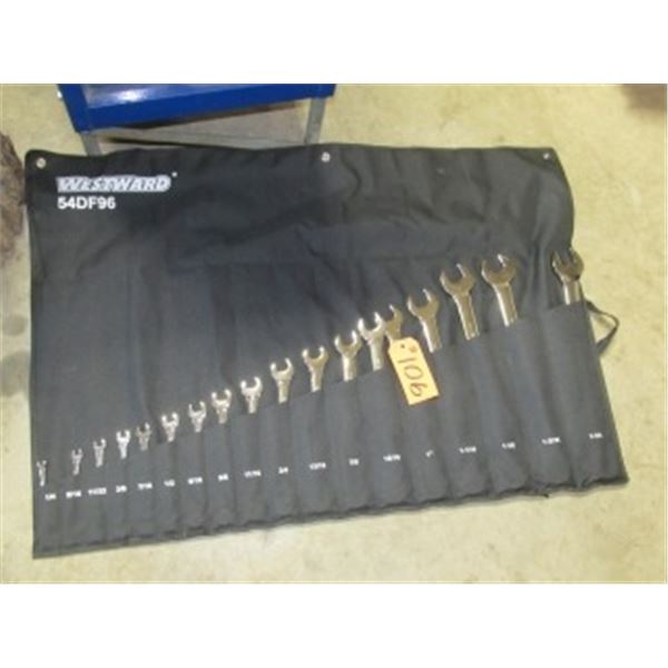 WESTWARD COMBINATION WRENCH SET (1/4"-1+1/4")