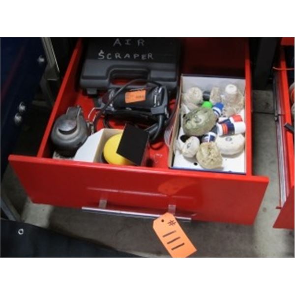 AIR PALM SANDER, ROTO ZIP ELECT DREMEL, BUFFING WHEELS