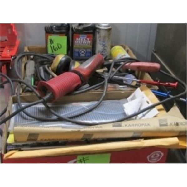 PRYBARS, TROUBLE LIGHTS, EXTENDIBLE MIRRORS & MAGNETS, EXTENSION CORDS, EAR MUFFS, MELT DOWN