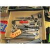 Image 1 : MISC BOXES OF SOCKETS, SWIVELS, RACHETS, COMBINATION WRENCHES, HACHET