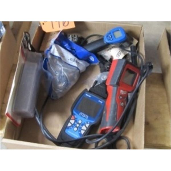 MILWAUKEE CAMERA, MASTERCRAFT LASER THERMOMETER, DIAGONAL TESTER, POSITIVE POWER SHUT OFF