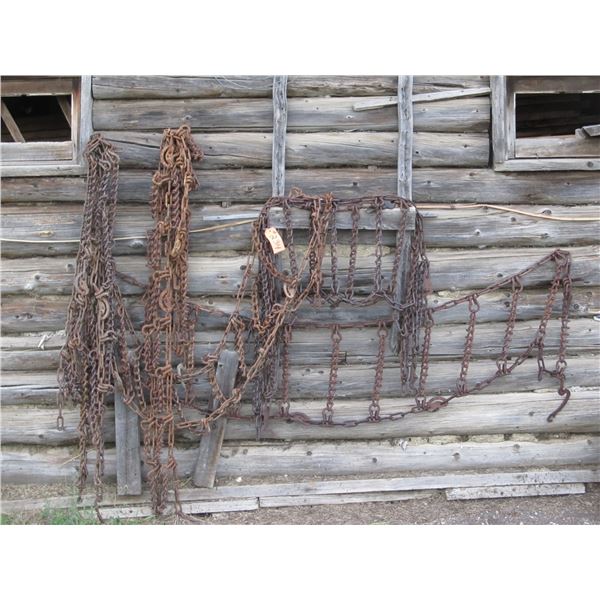 TRACTOR CHAINS HANGING ON SOUTH SIDE OF BARN