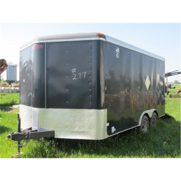 2013 MIRAGE 16' ENCLOSED TANDEM AXLE TRAILER
